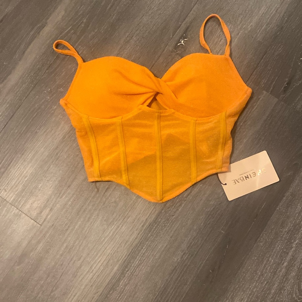 SHEINBAE size XS orange crop top